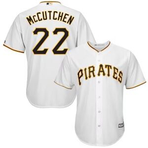 Majestic Men's MLB Pittsburgh Pirates Andrew McCutchen White Home Jersey Medium